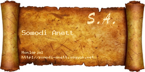 Somodi Anett névjegykártya