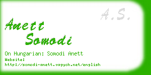 anett somodi business card
